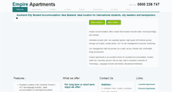 Desktop Screenshot of empireapartment.co.nz