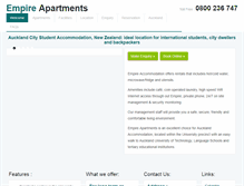 Tablet Screenshot of empireapartment.co.nz